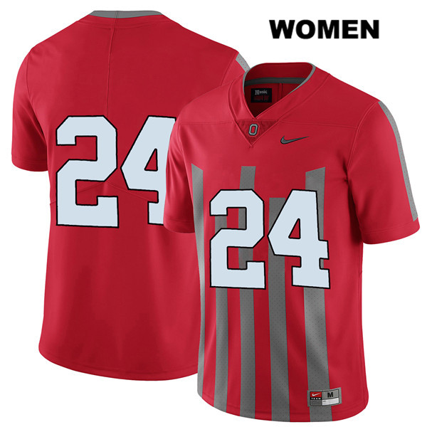 Ohio State Buckeyes Women's Sam Wiglusz #24 Red Authentic Nike Elite No Name College NCAA Stitched Football Jersey ZR19T76KU
